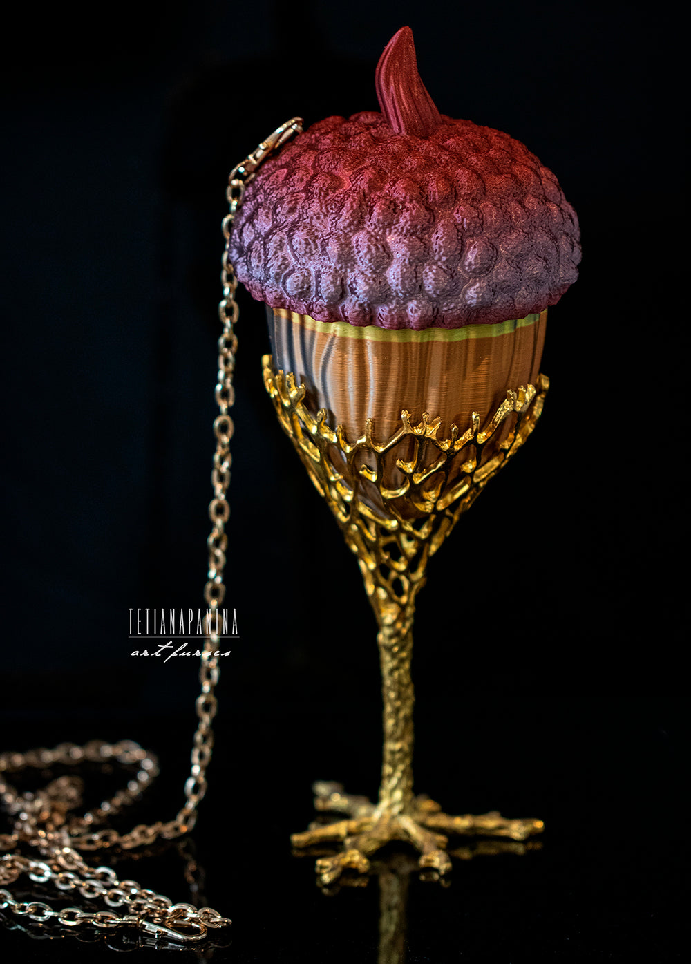 3D Acorn Mini Purse